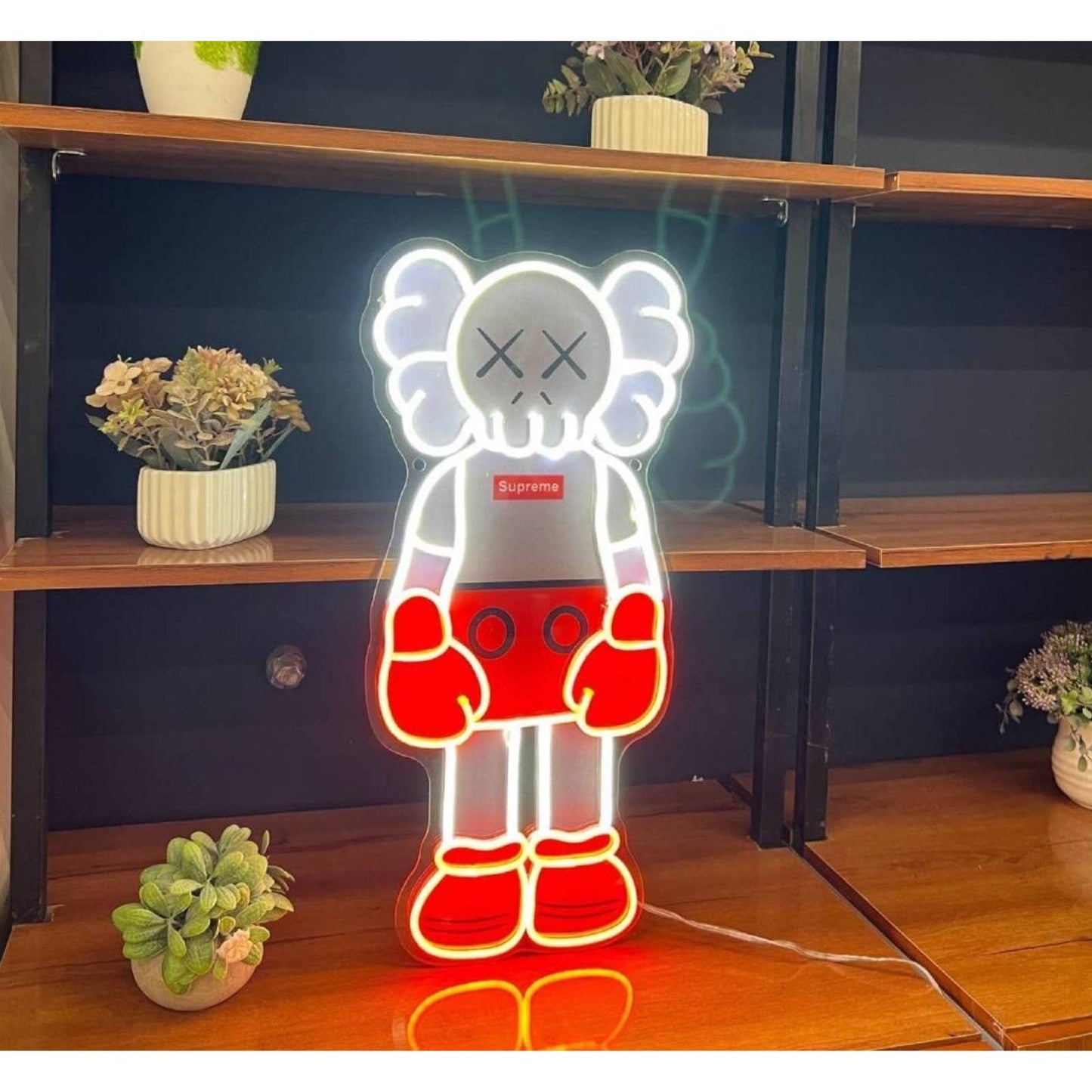 Supreme KAWS Companion Doll LED Night Light Wall Hype Beast Bape Mouse Decor