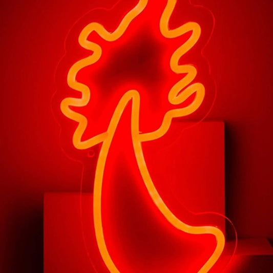 Fun Bright Red Charmander Fire Tail LED Night Light Pokemon Game Decor