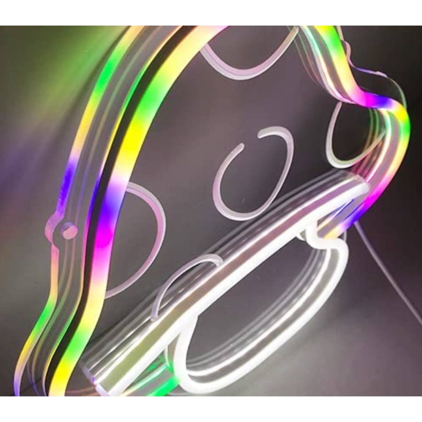 Cute & Adorable Baby Rainbow Mushroom LED Night Light Room Wall Decor