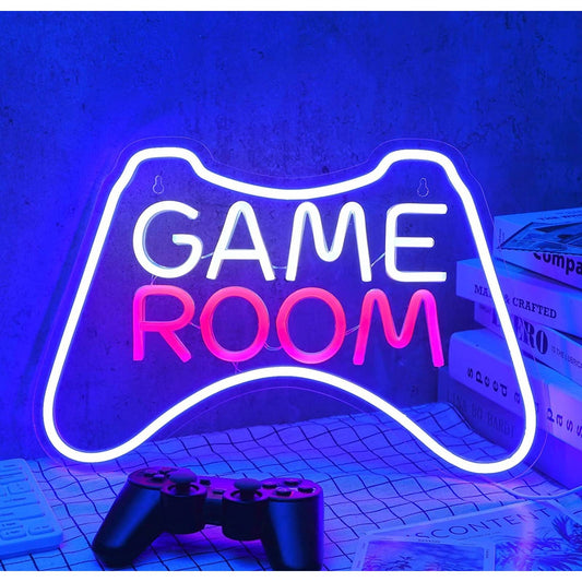 Bright Blue Xbox Inspired Game Room Controller LED Night Light Room Wall Decorat