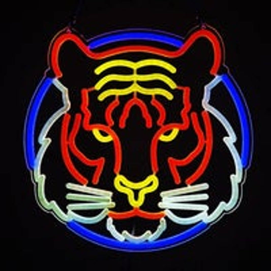 Vivid Bright Colorful Tiger LED Night Light Room Wall Decoration