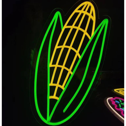 Fun Bright Yellow & Green Corn LED Night Light Room Wall Decoration