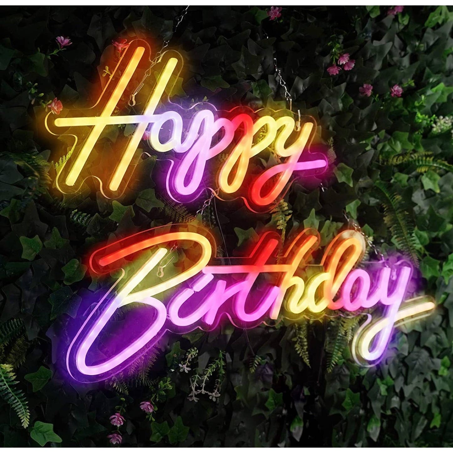 Lovely Bright Quality Color Changing Happy Birthday LED Light Party Celebration