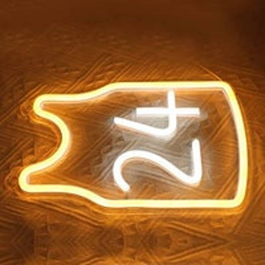 Bright Yellow 24 NBA Basketball Jersey LED Night Light Room Wall Decoration
