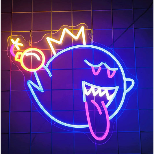 Fun Bright King Boo Bomb Ghost LED Light Super Mario Video Game Room Decor