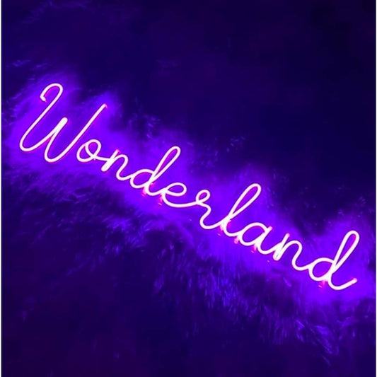 Lovely Bright Large Purple Wonderland LED Night Light Room Wall Decoration