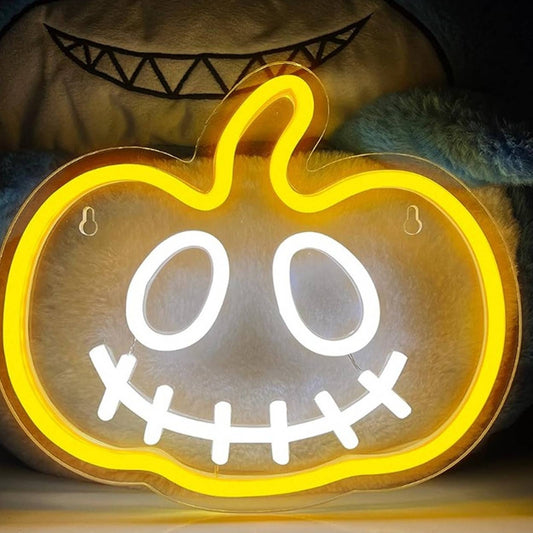 Fun Bright Happy Pumpkin LED Night Light Room Wall Decor