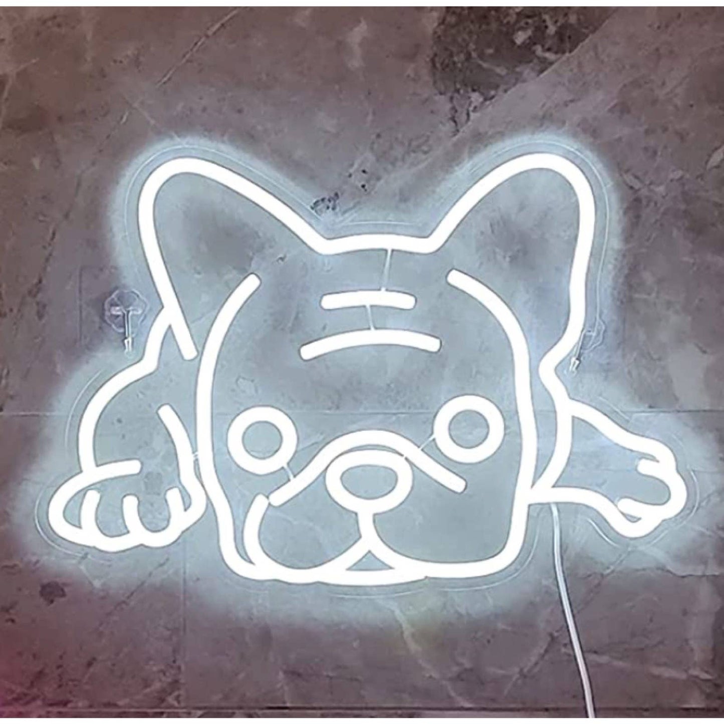 Super Adorable Bright White Chilling Frenchie French Bulldog LED Night Light
