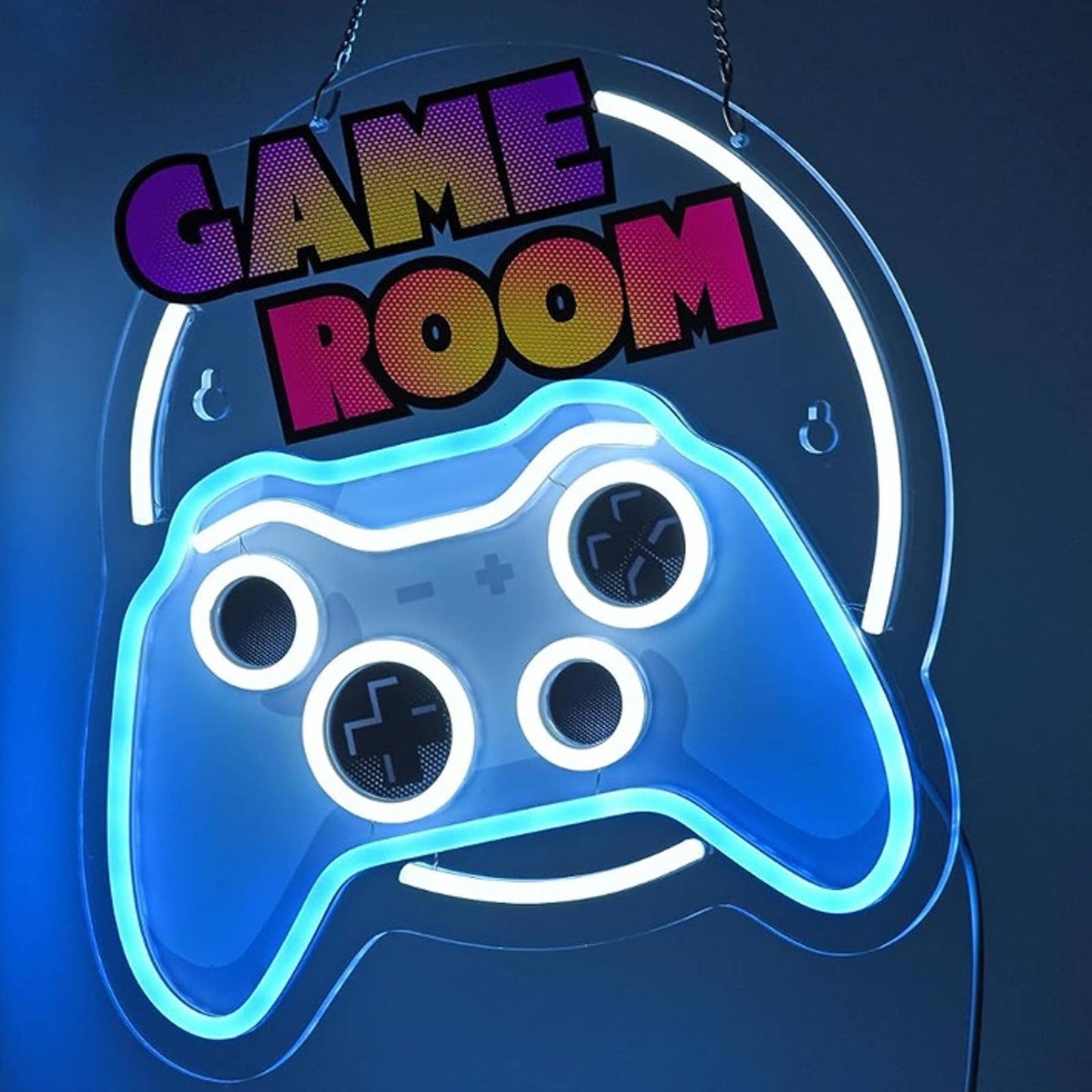 Fun Bright Colored Background Game Room Controller LED Night Light Decor