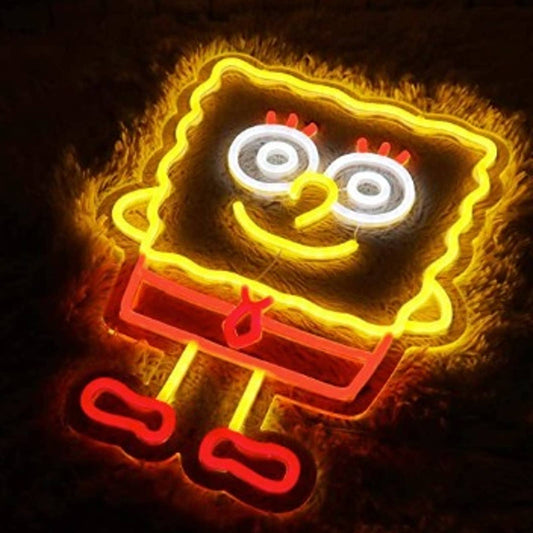 Fun Vivid Bright Sponge Squarepants LED Night Light Nickelodeon Cartoon Decor