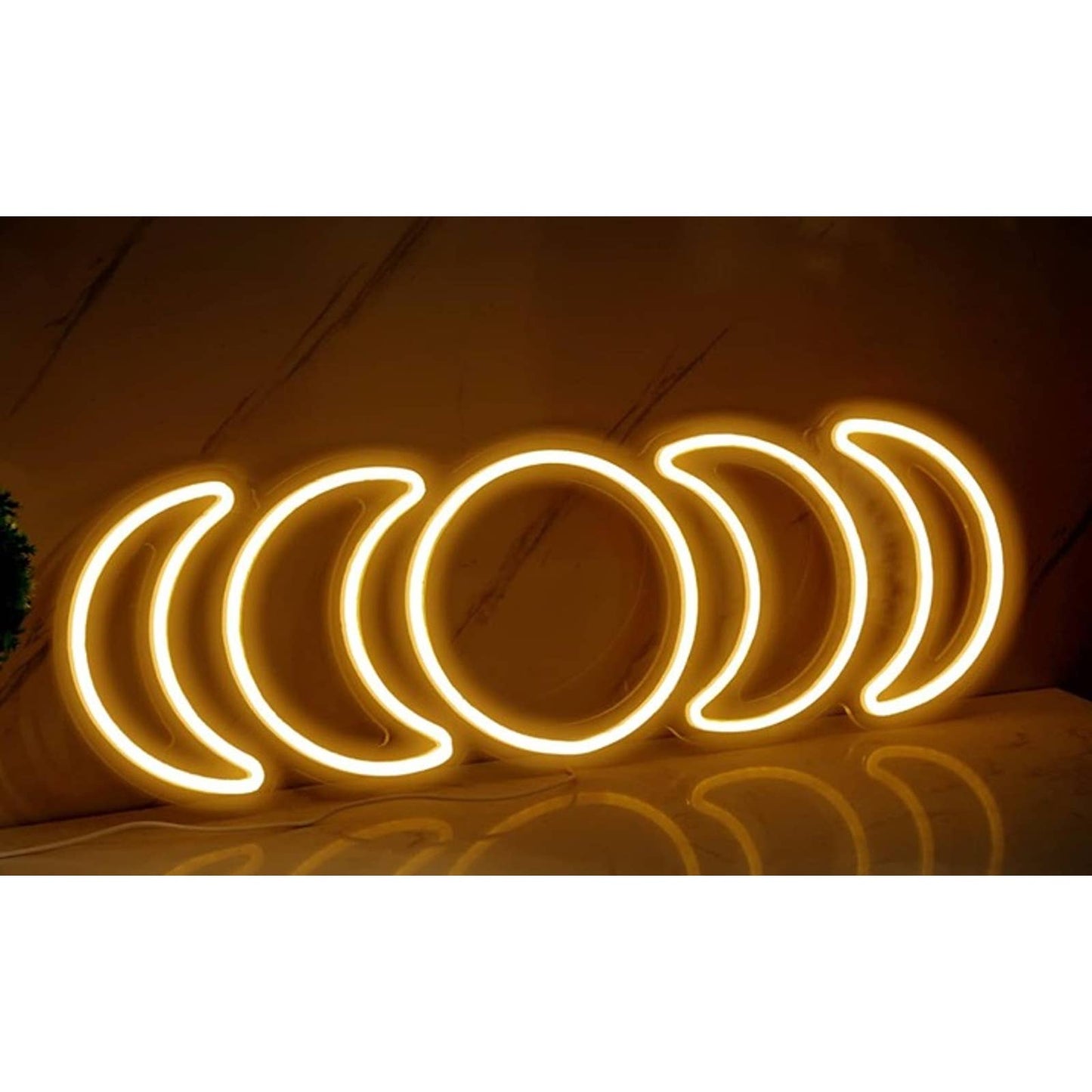 Vivid Bright Mon Phases LED Night Light Room Wall Decoration