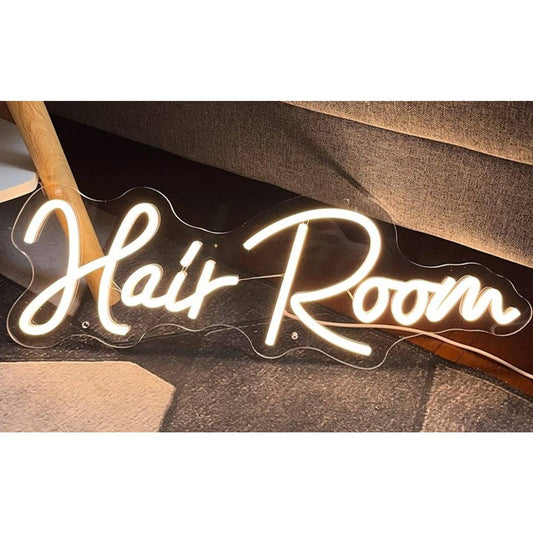 Lovely Bright White “Hair Room” LED Night Light Spa Salon Wall Room Decor
