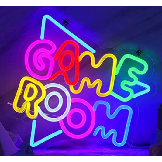 Vivid Colorful Fun Bright Game Room LED Night Light Arcade Room Wall Decoration