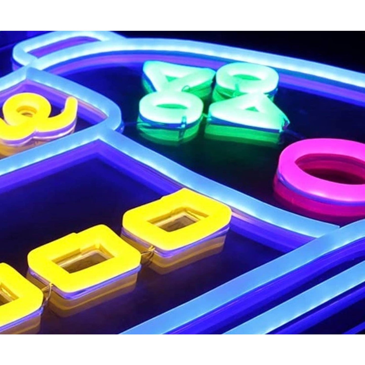 Fun Bright Large Multi Button Game Controller LED Night Light Room Wall Decorati