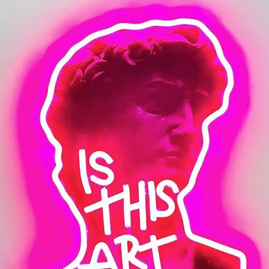 Vivid Bright David of Michelangelo “Is This Art” LED Night Light Wall Decor