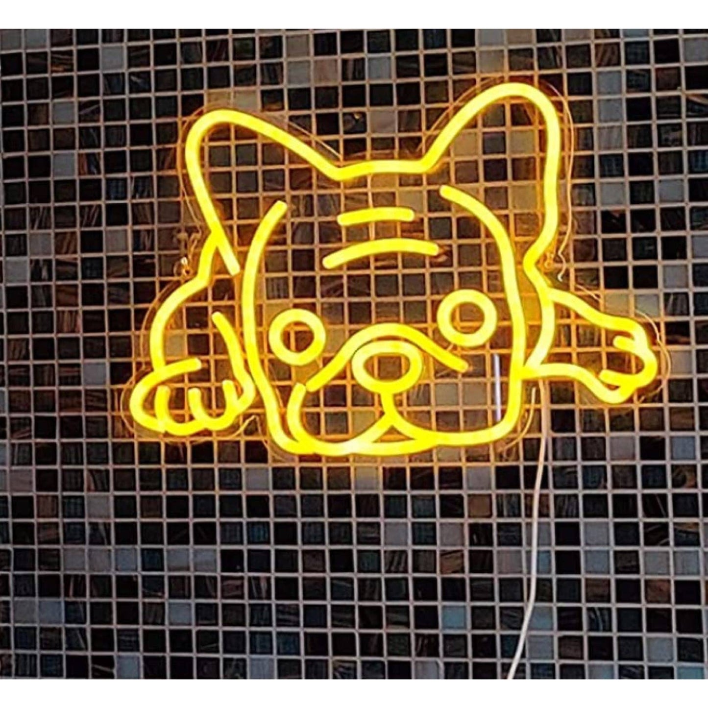 Super Adorable Bright Yellow Relaxing Frenchie French Bulldog LED Night Light