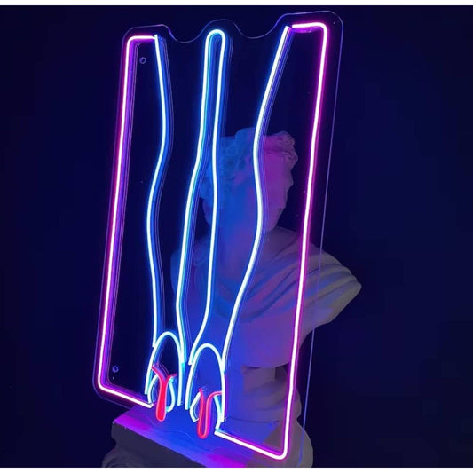Lovely Lady Legs in Heels LED Night Light Room Wall Art Decoration