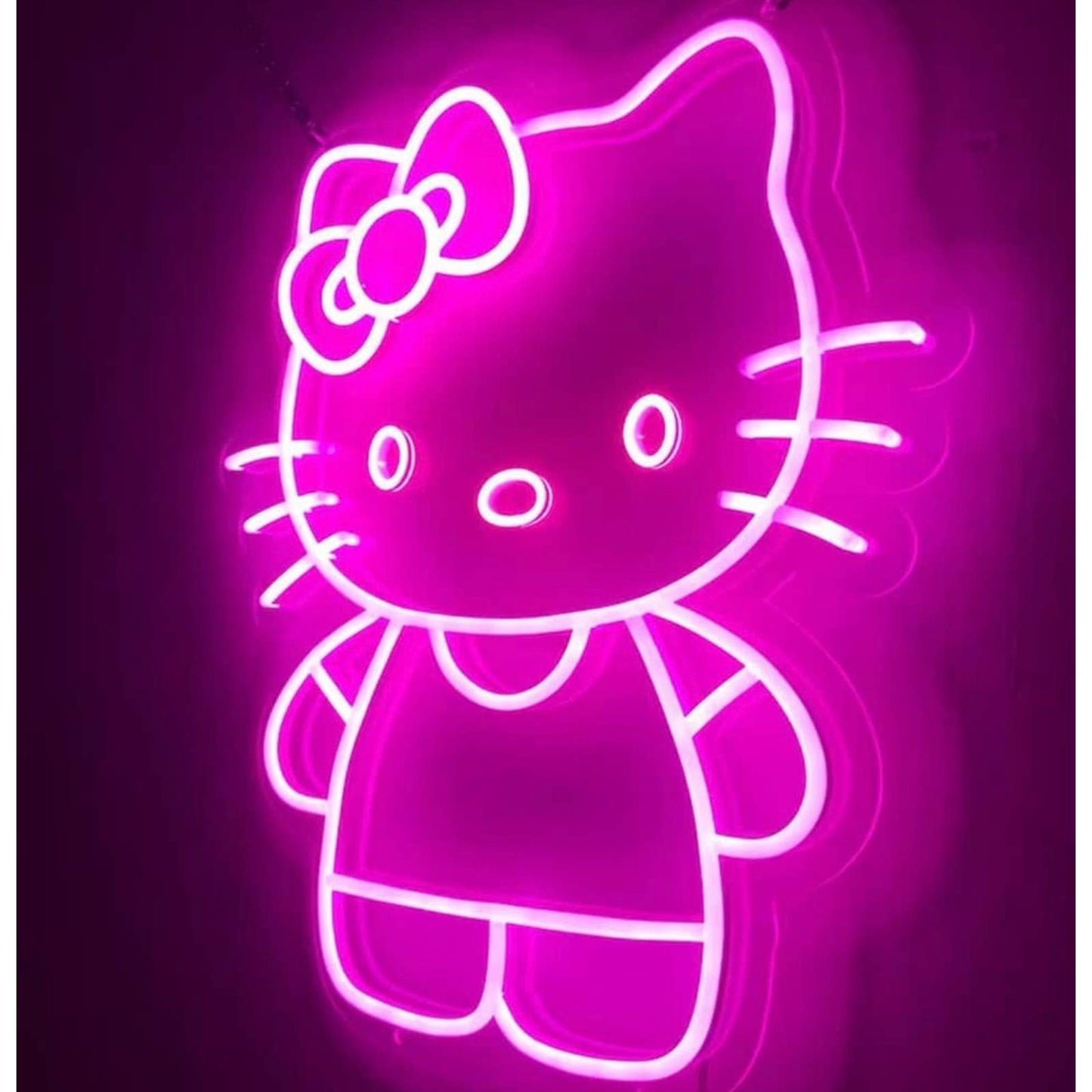 Lovely Bright Pink Hello Kitty LED Night Light Japan Anime Decoration