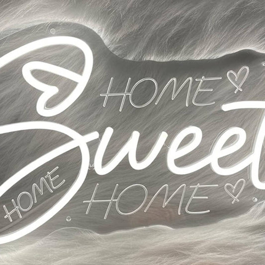 Lovely Bright White Home Sweet Home LED Night Light Room Wall Decor