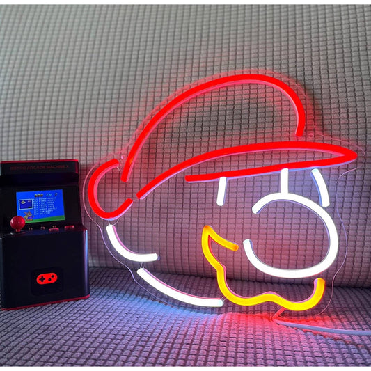 Fun Bright Super Mario LED Light Video Game Room Wall Decoration
