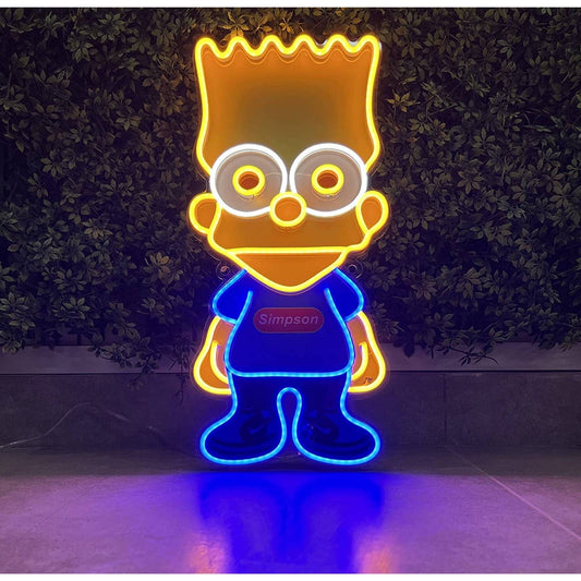 Quality Bright Bart Simpson LED Night Light Bartholomew JoJo Springfield Decor
