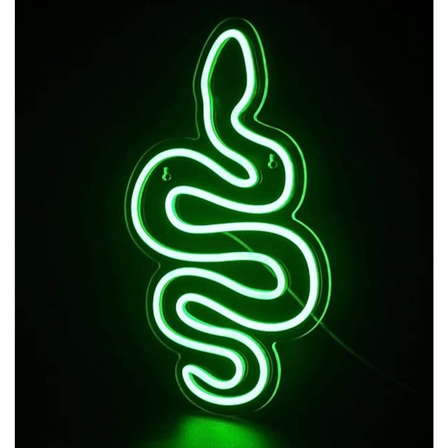 Cool Vivid Bright Green Snake LED Night Light Room Wall Decoration