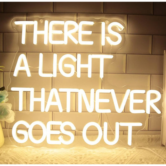 Lovely Warm Bright “There is a Light That Never Goes Out” LED Light