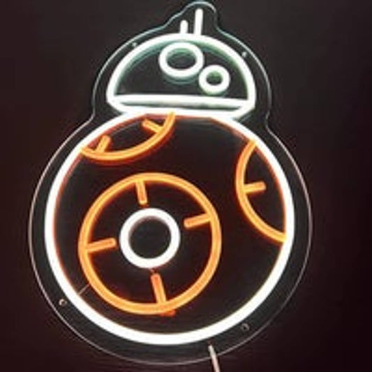 Vivid Bright BB-8 Star Wars Robot LED Night Light Room Wall Decoration