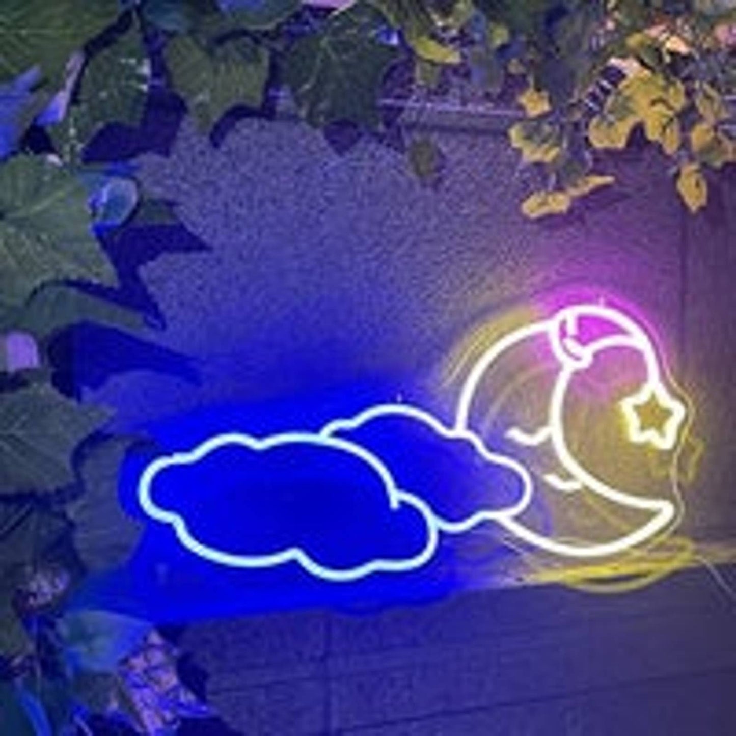 Adorable Vivid Bright Sleeping Moon LED Night Light Room Wall Decoration