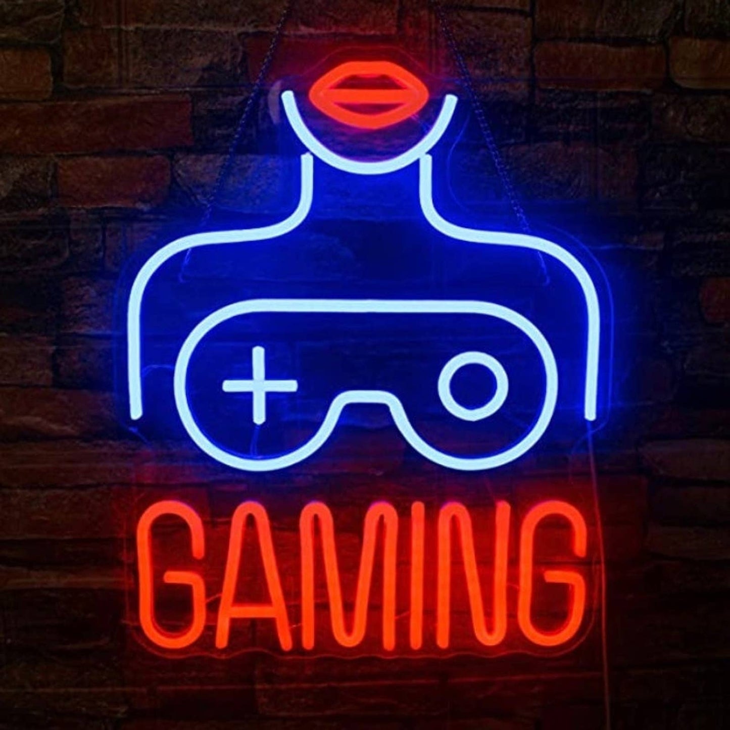 Fun Bright Gaming Woman LED Night Light Room Wall Decoration