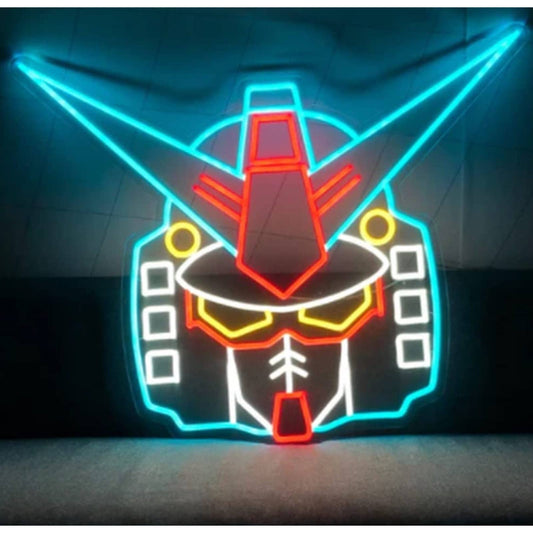 Cool Bright Gundam Wing LED Night Light Anime Room Wall Art Decoration