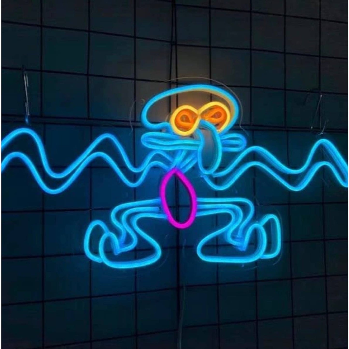 Fun Bright Dancing Squidward LED Night Light SpongeBob SquarePants Wall Decor