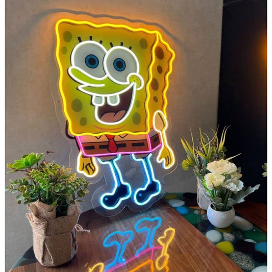 Bright Quality Large SpongeBob Squarepants LED Night Light Art Nickelodeon Sign