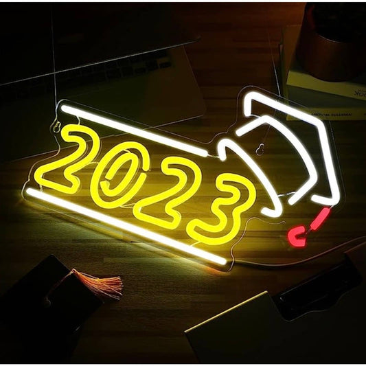 Lovely Bright 2023 Graduation Cap LED Night Light Celebration Decoration