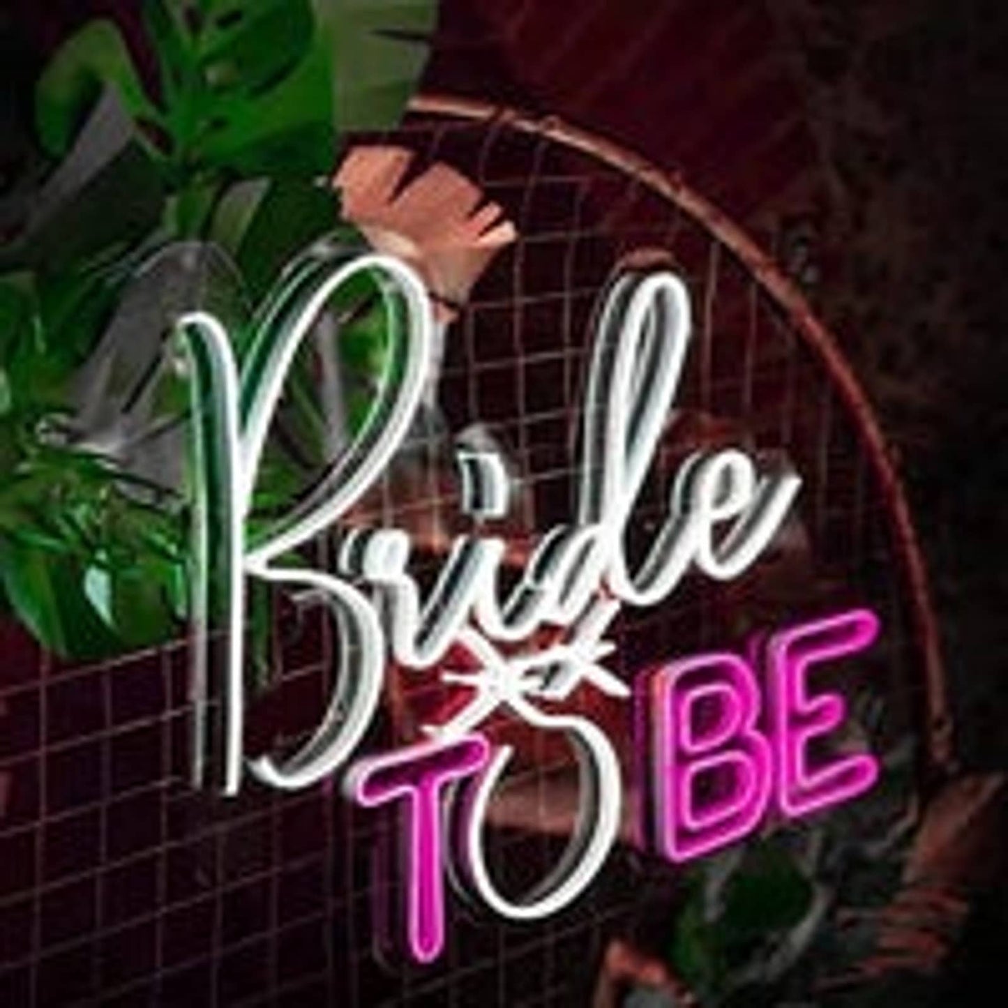 Lovely Bright Pink/White Bride to Be LED Night Light Room Wall Decoration