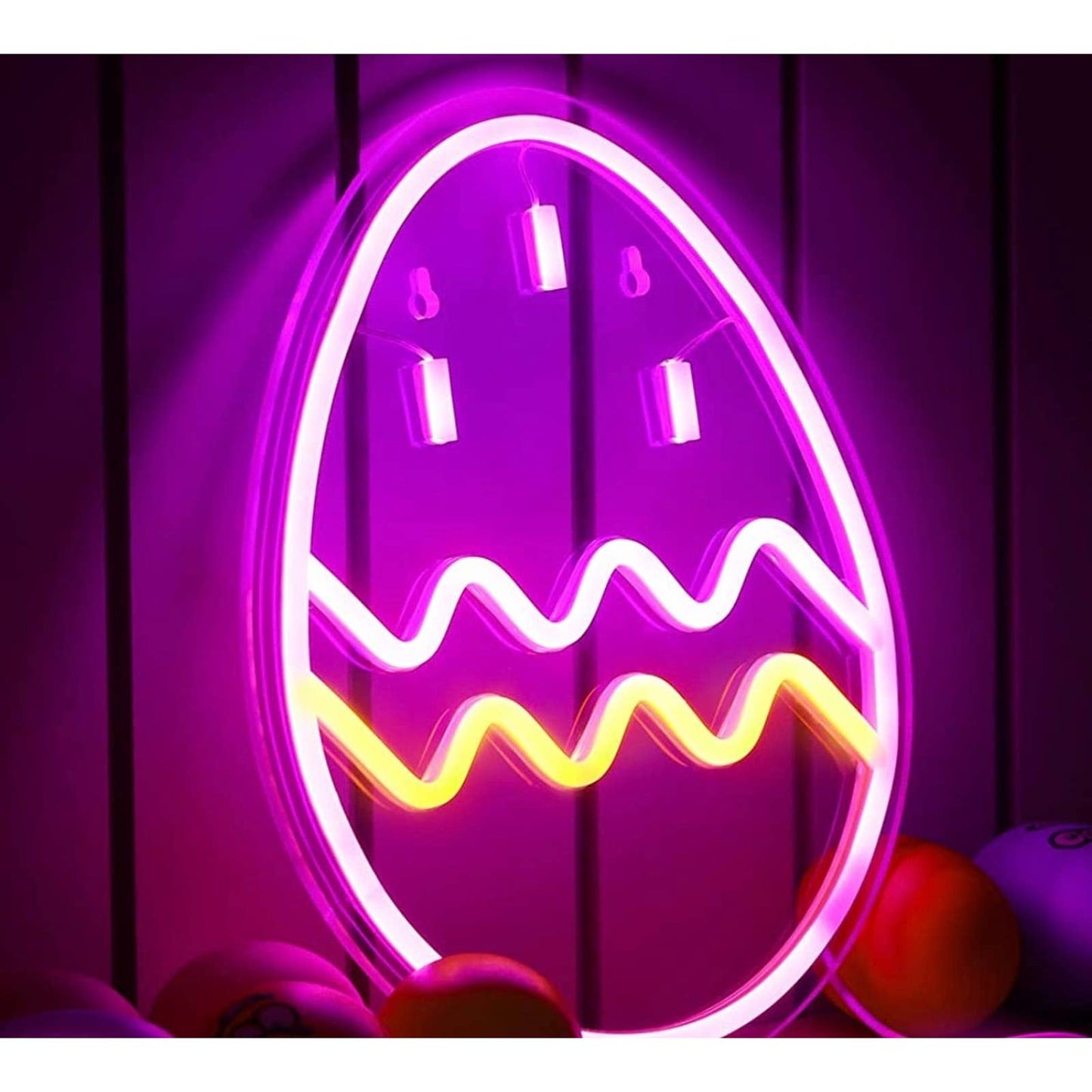 Fun Bright Colorful Easter Egg LED Night Light Room Wall Decoration