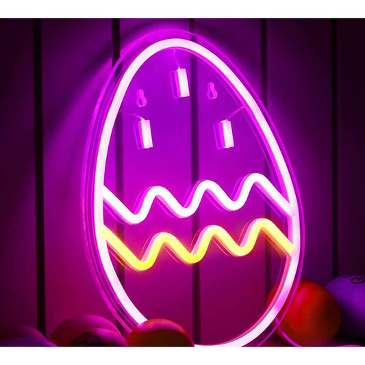 Fun Bright Colorful Easter Egg LED Night Light Room Wall Decoration
