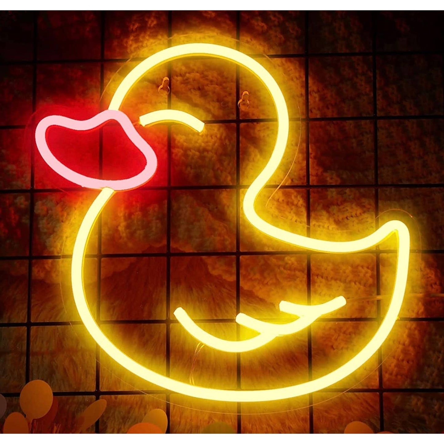 Super Cute Bright Yellow Rubber Ducky LED Night Light Room Wall Decoration