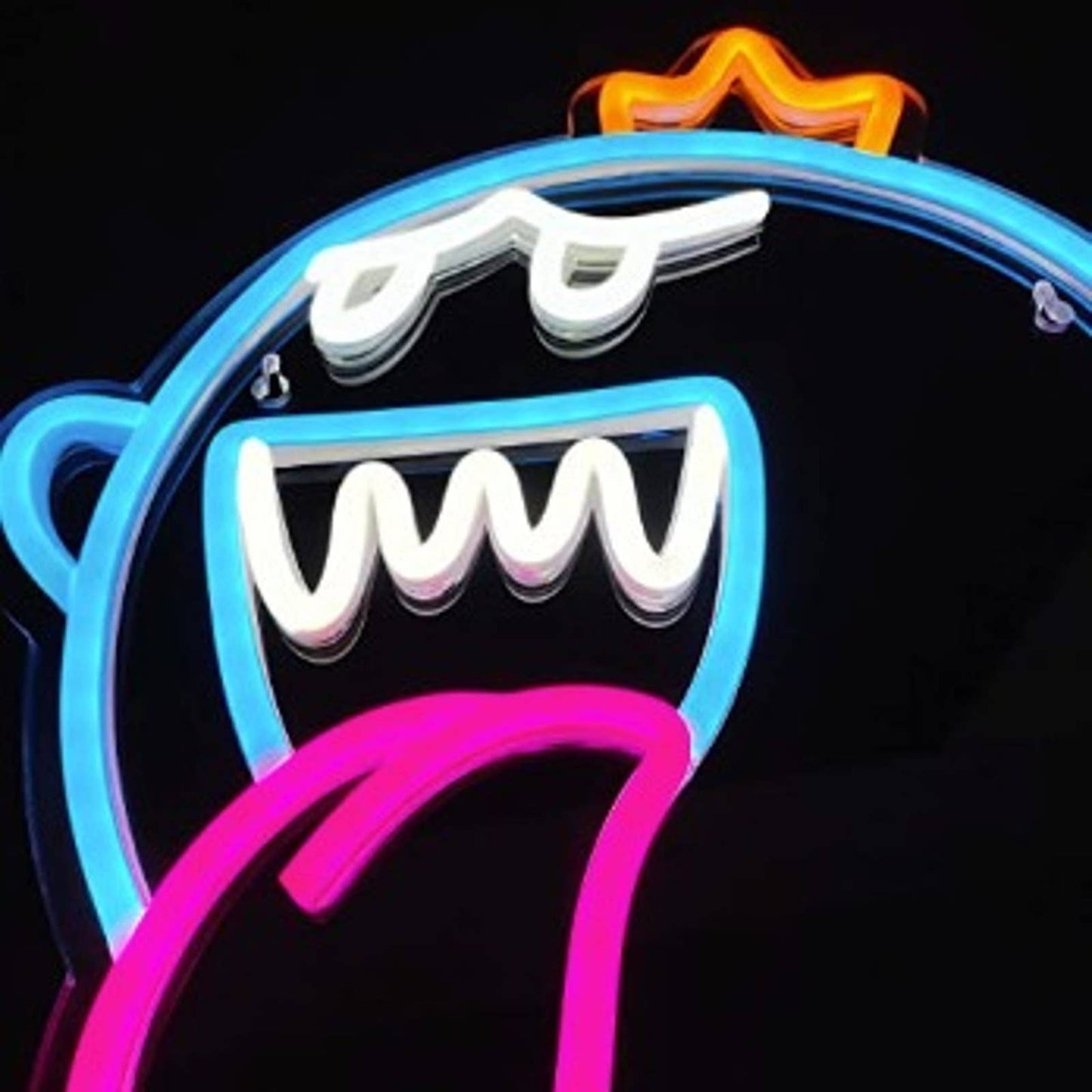Fun Blue King Boo Super Mario Video Game Room LED Light Gamer Decor