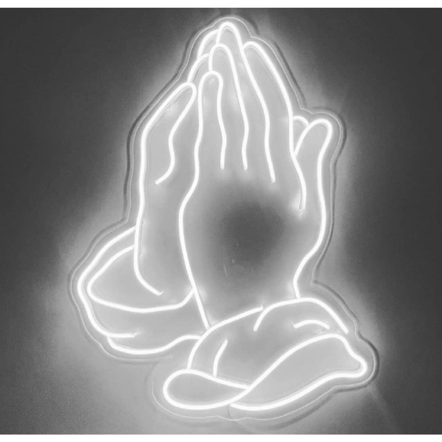 Bright White Praying Hands LED Night Light Decoration