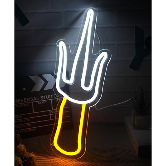 Fun Bright Ninja Sai Weapon LED Night Light Room Wall Decoration