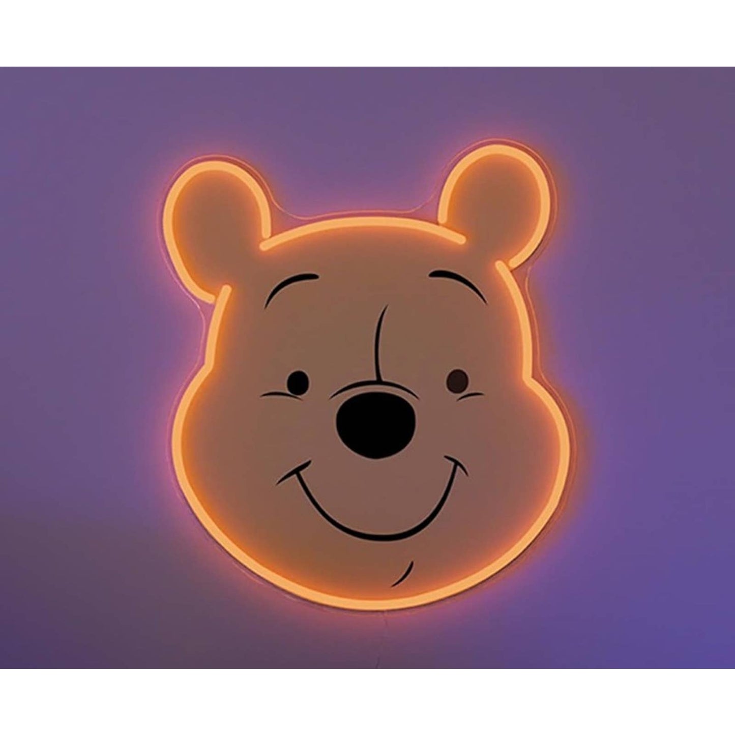 Adorable Bright Yellow Winnie the Pooh Bear LED Night Light Cartoon Decor