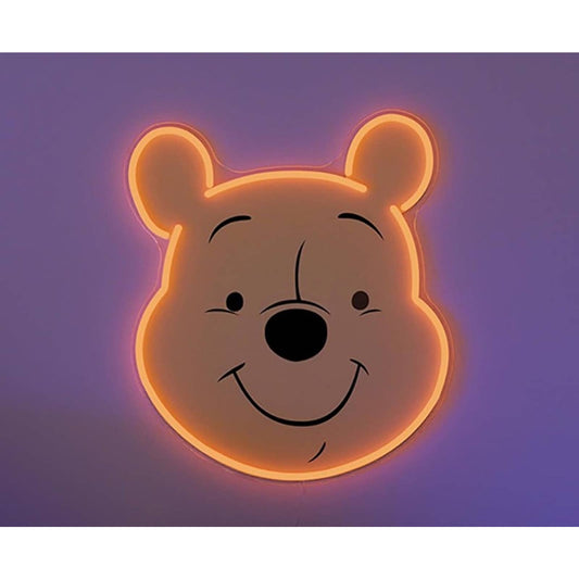 Adorable Bright Yellow Winnie the Pooh Bear LED Night Light Cartoon Decor