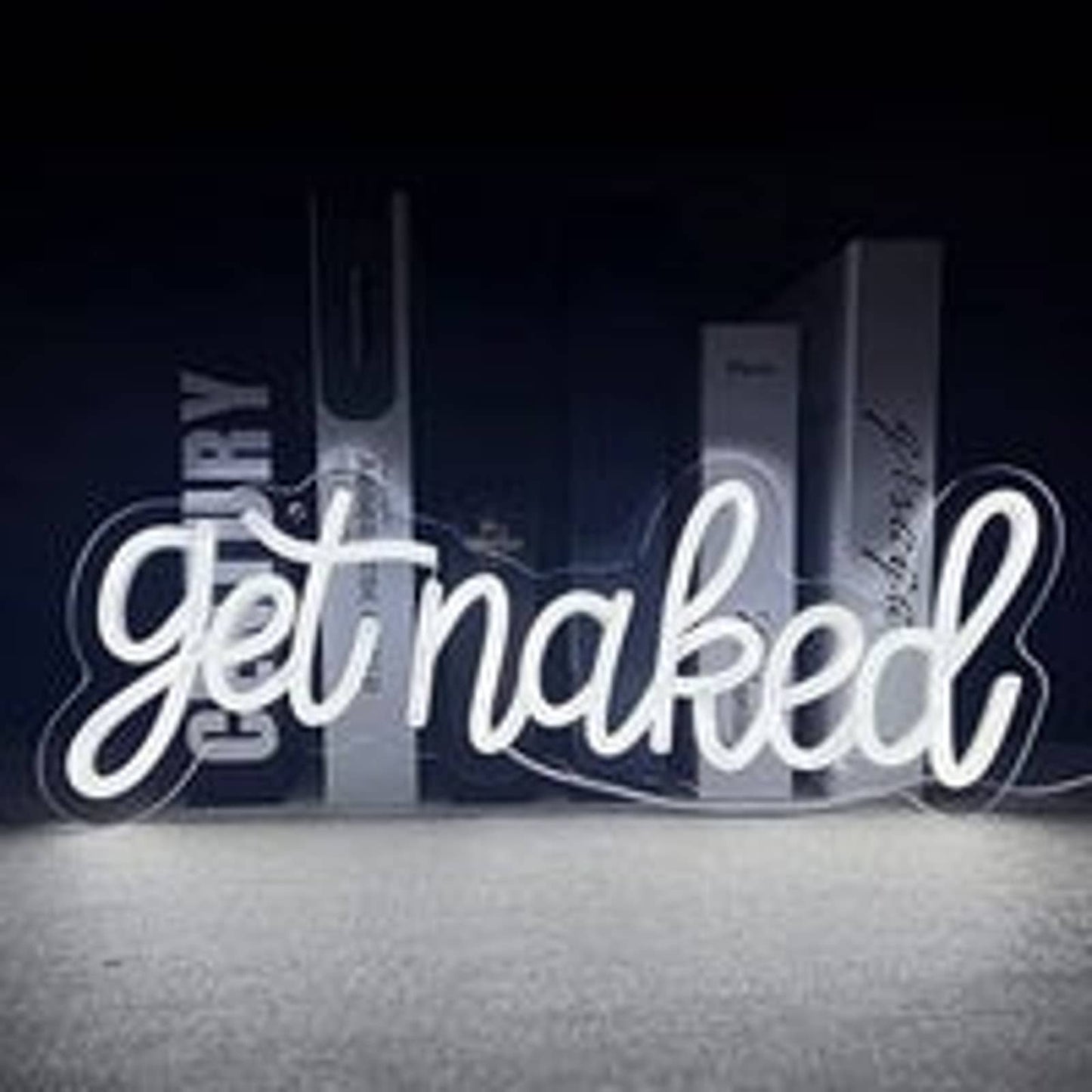 Fun Bright Cool White “Get Naked” LED Night Light Room Wall Decoration
