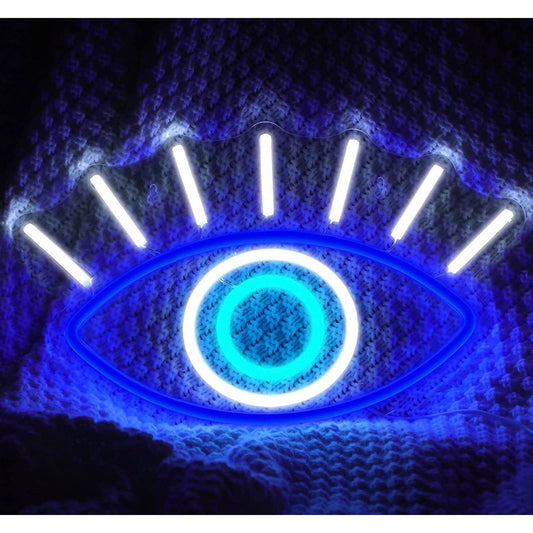 Vivid Blue Eye LED Night Light Room Wall Decoration