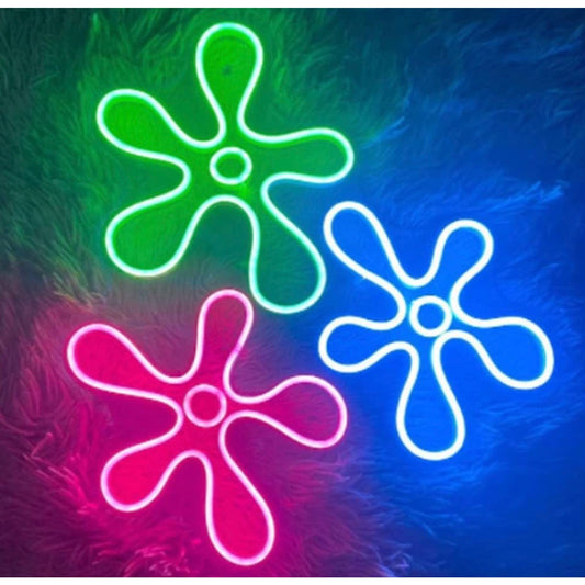 Fun Bright Vivid SpongeBob SquarePants Flowers LED Night Light Room Wall Decor