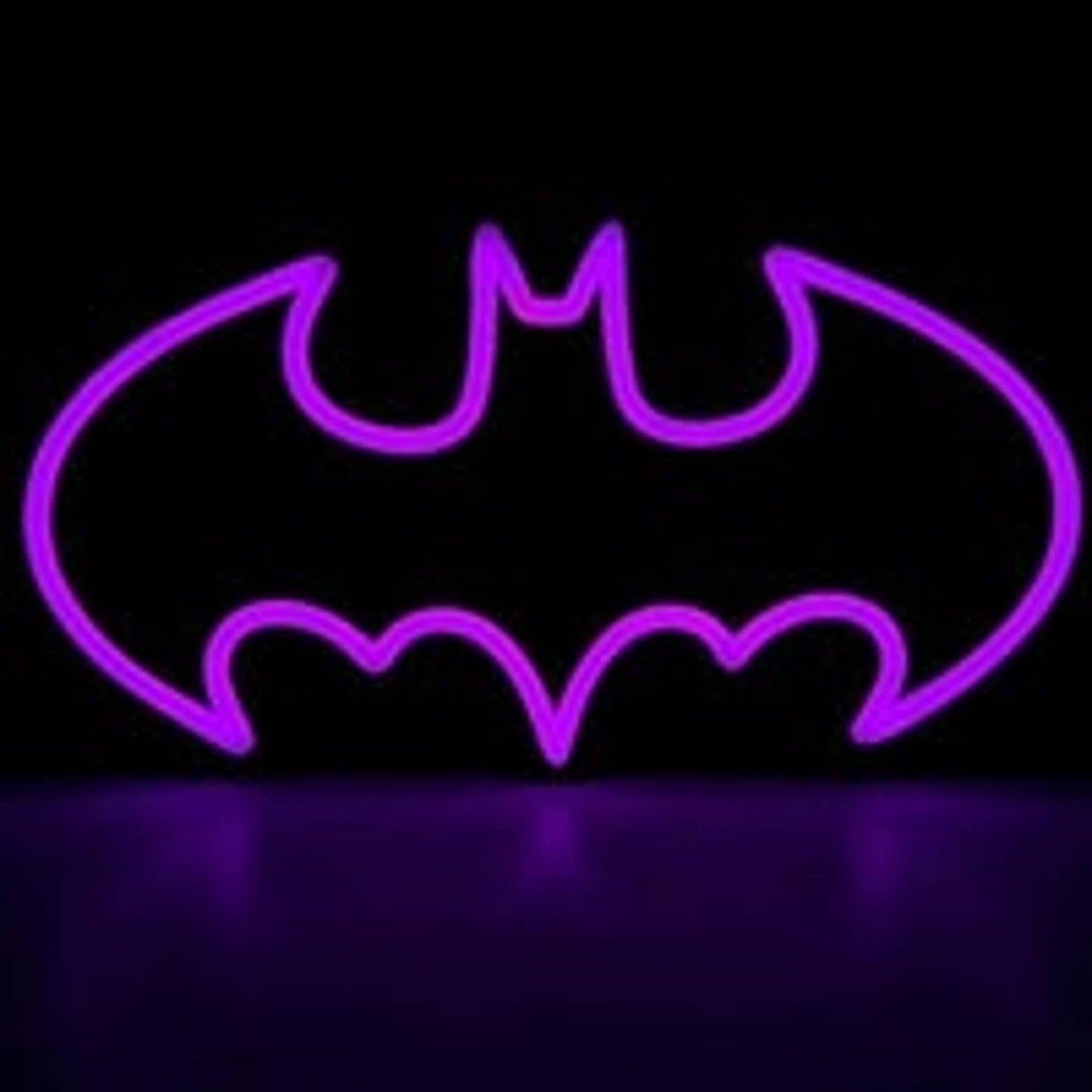 Fun Bright Pink Batman Super Hero LED Night Light Gotham DC Comic Decor