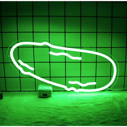 Vivid Fun Bright Green Pickle LED Night Light Room Wall Decoration