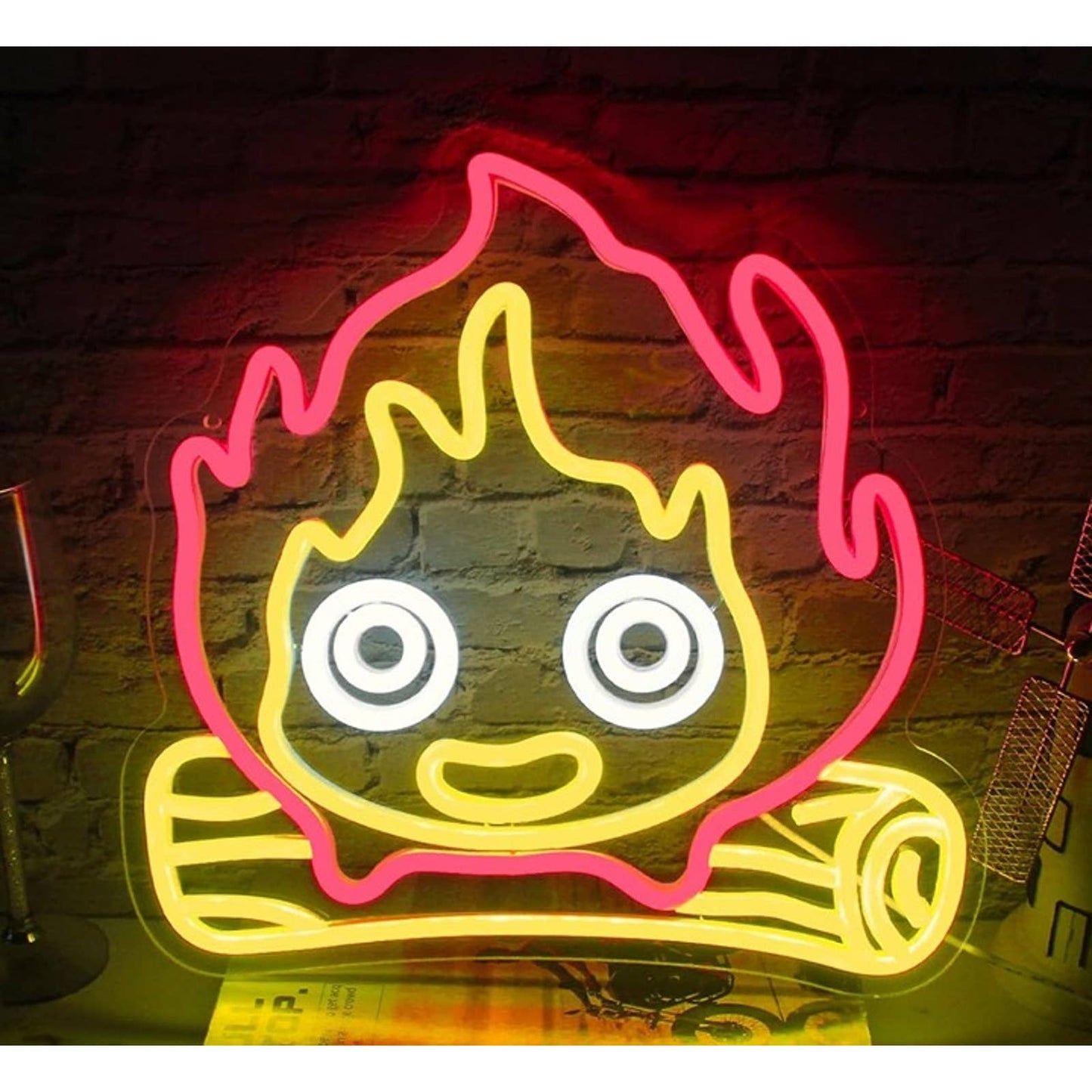 Fun Bright Camp Fire Kid LED Night Light Cartoon Room Wall Decor