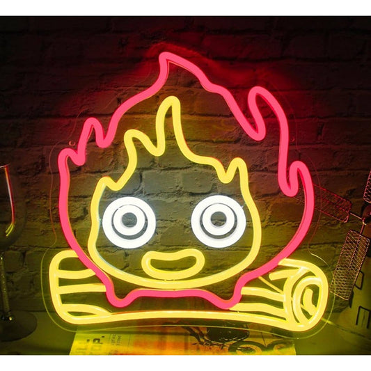 Fun Bright Camp Fire Kid LED Night Light Cartoon Room Wall Decor